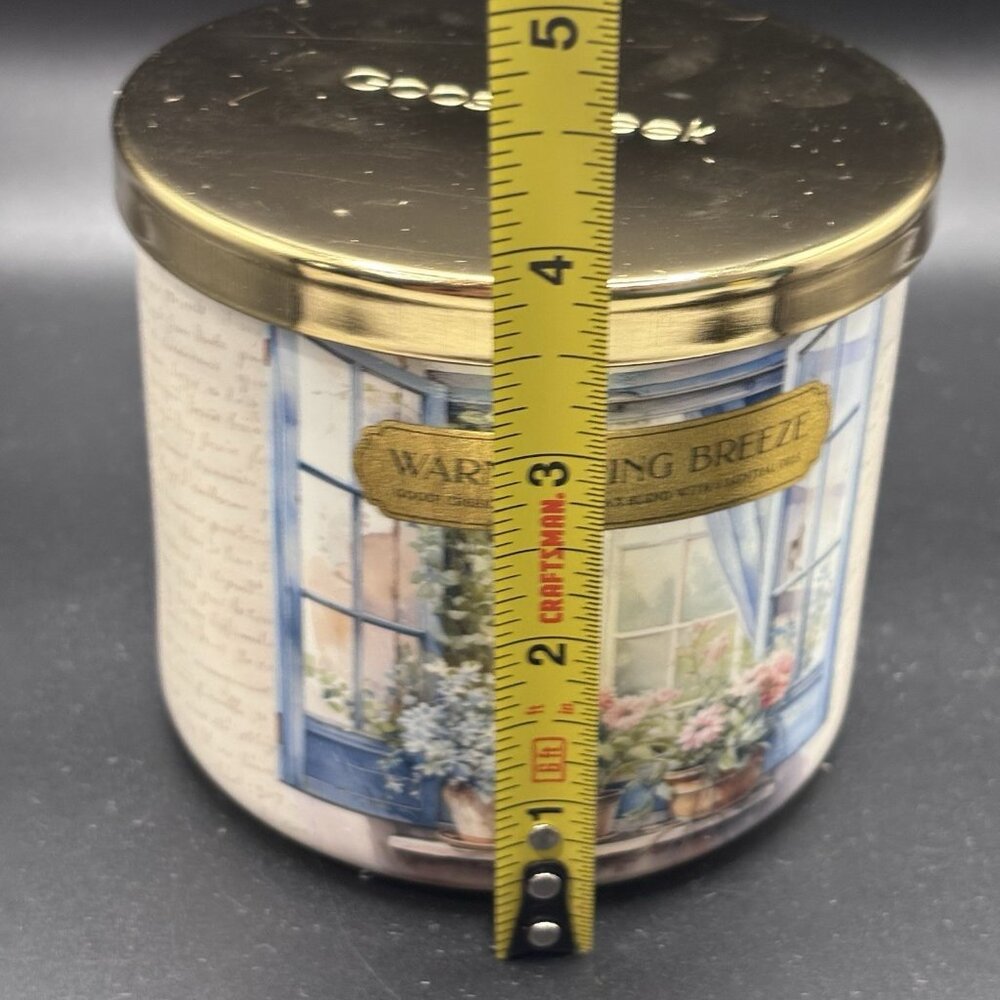 Goose Creek Warm Spring Breeze 3 wick Candle 14.5 oz Jar Water Woods Air Melon - Picture 13 of 14